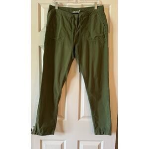Vineyard Vines Boardwalk Brushed Cotton Preppy Green Pants Women’s Size 8
